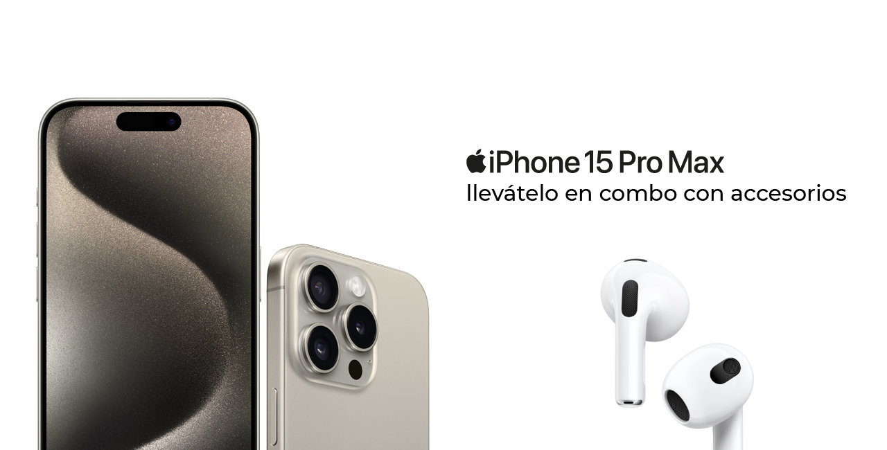 iPhone 15 Pro Max Titanio. Tan resistente y ligero. Tan Pro con su nuevo chip A17