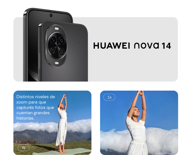 Huawei nova 14, distintos niveles de zoom para que capturés fotos que cuentan grandes historias