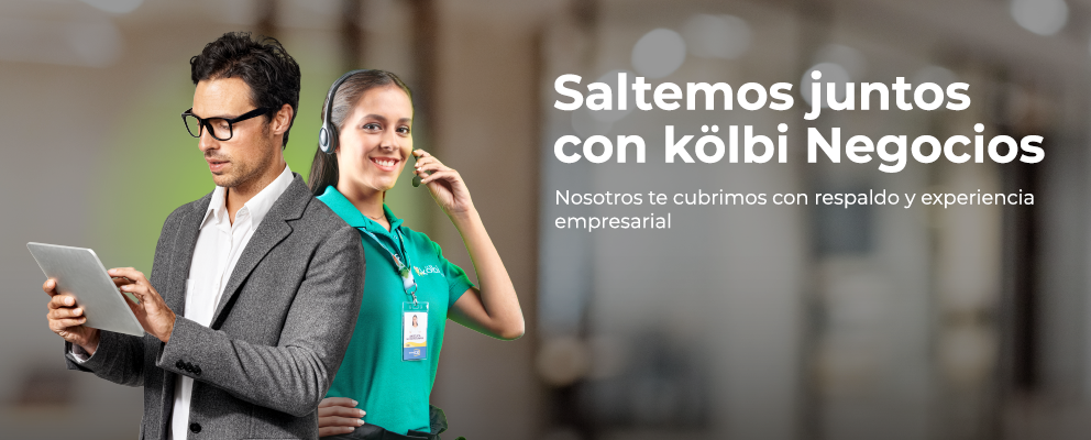 Saltemos juntos, nosotros te cubrimos con kölbi Negocios