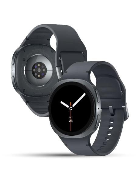 Samsung Galaxy Watch8 BT 40 mm vista frontal y trasera
