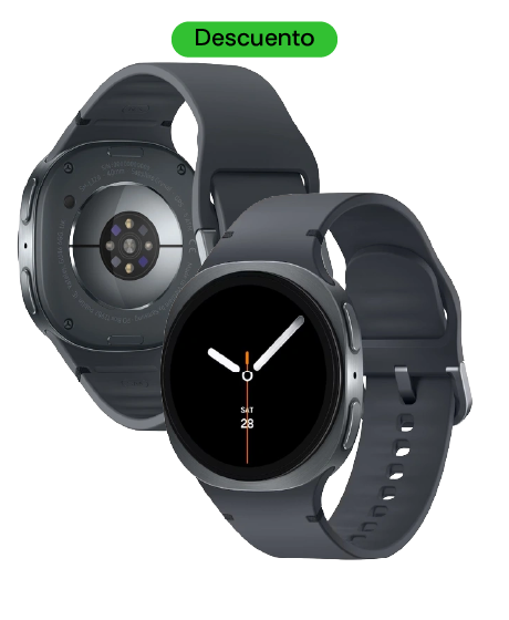 Samsung Galaxy Watch8 BT 40 mm vista frontal y trasera