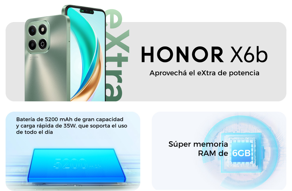 HONOR X7b, poder extraordinario en un teléfono de alta calidad