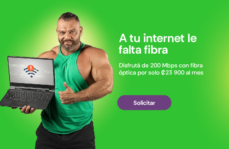 A tu internet le falta fibra: 200 Mbps con fibra óptica por solo ¢23 900