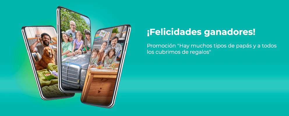 Ganadores promoción "Hay muchos tipos de papás y a todos los cubrimos de regalo"
