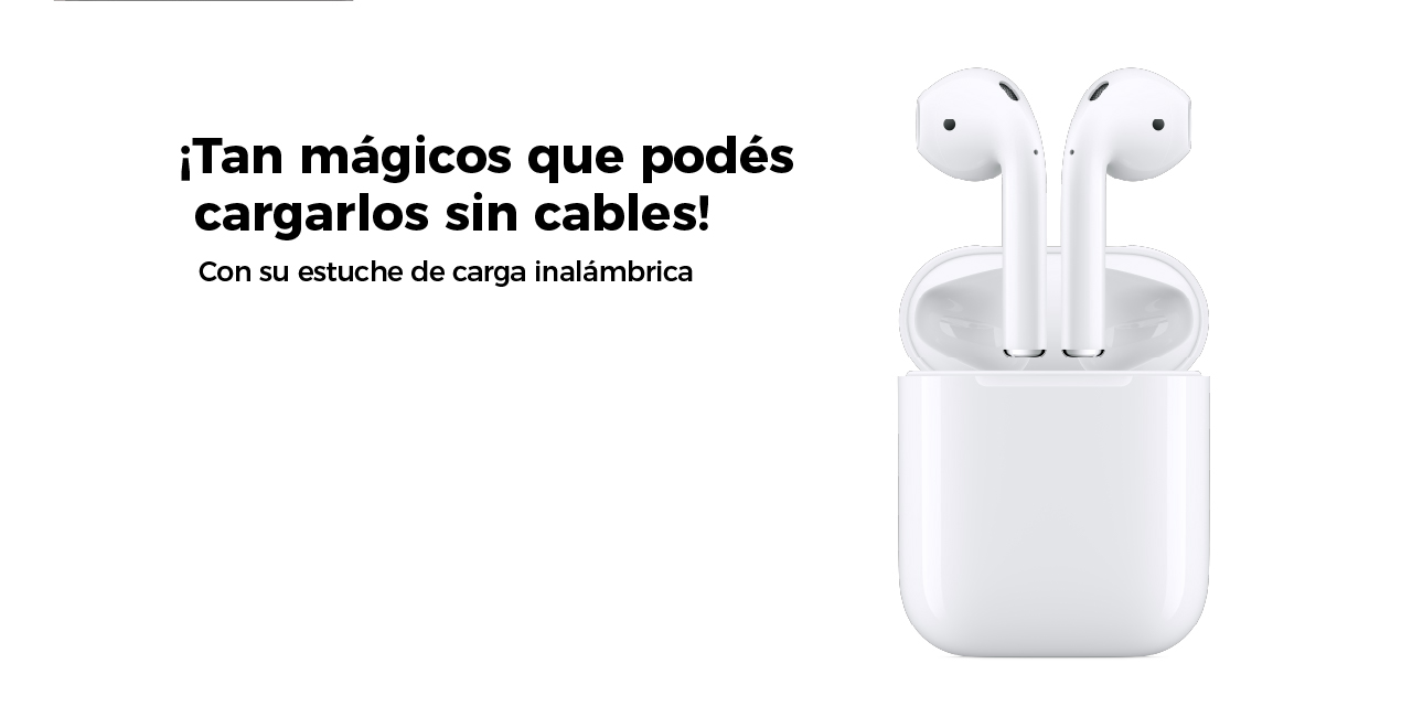 ¡Tan mágicos que podés cargarlos sin cables!