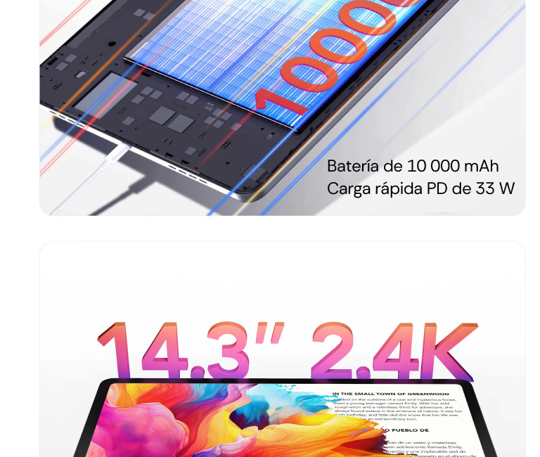 NXTPAPER 14 pantalla 2.4k de 14,3 pulgadas