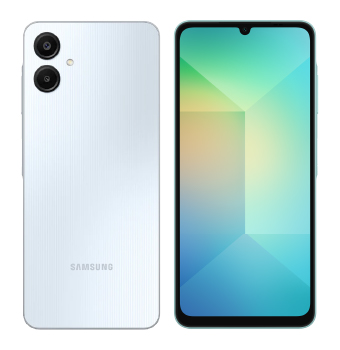 Samsung Galaxy A06 Colores disponibles: Negro / Gris claro