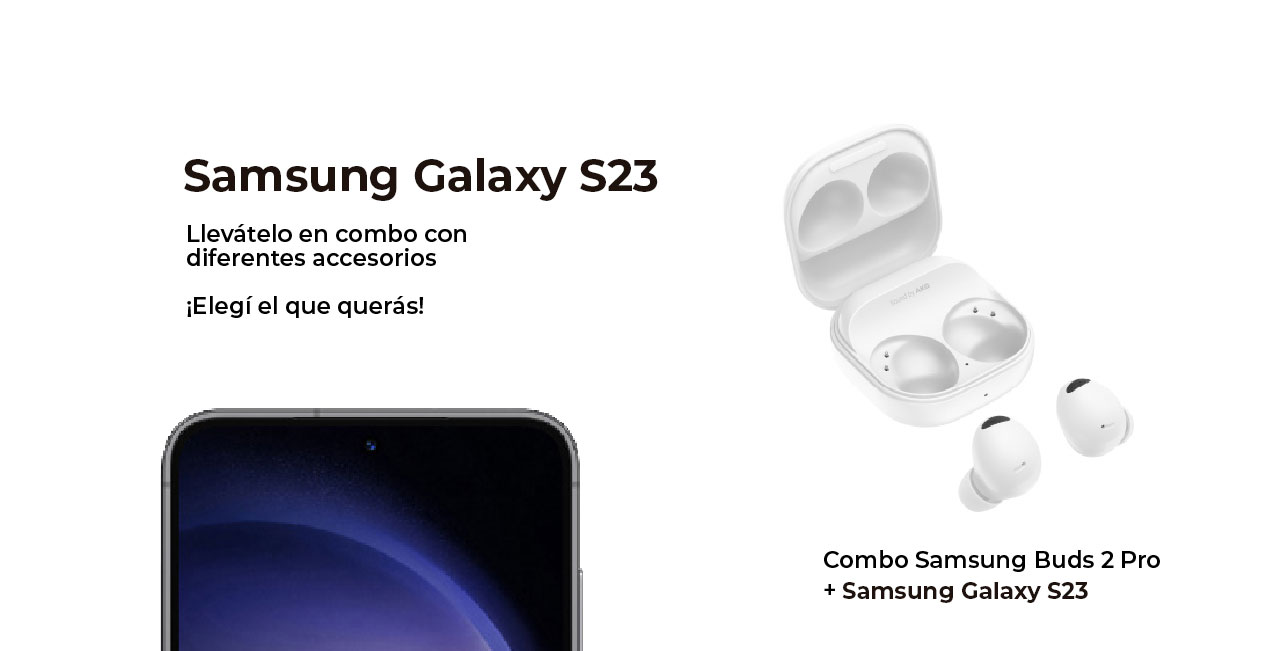 Combo Samsung Buds 2 Pro + Samsung Galaxy S23