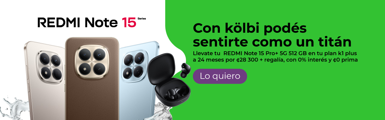 Llevate tu REDMI Note 15 series con 0% interés y 0 prima + regalía