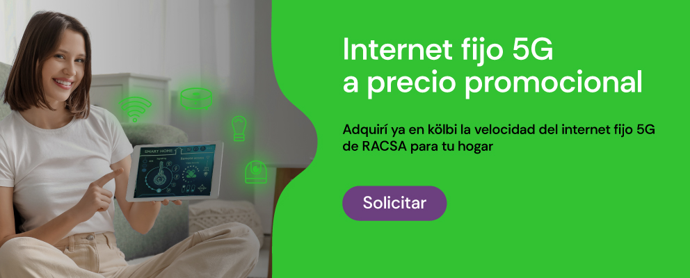 Internet fijo 5G a precio promocional, aprovechá y contratalo