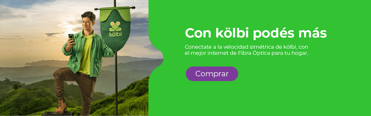 Con kölbi podés más, conectate a la velocidad simétrica con Internet de Fibra Óptica