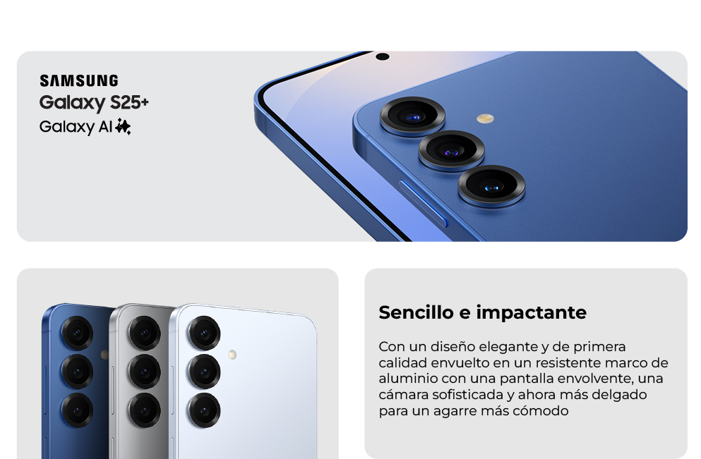 Samsung Galaxy S25 plus, sencillo e impactante