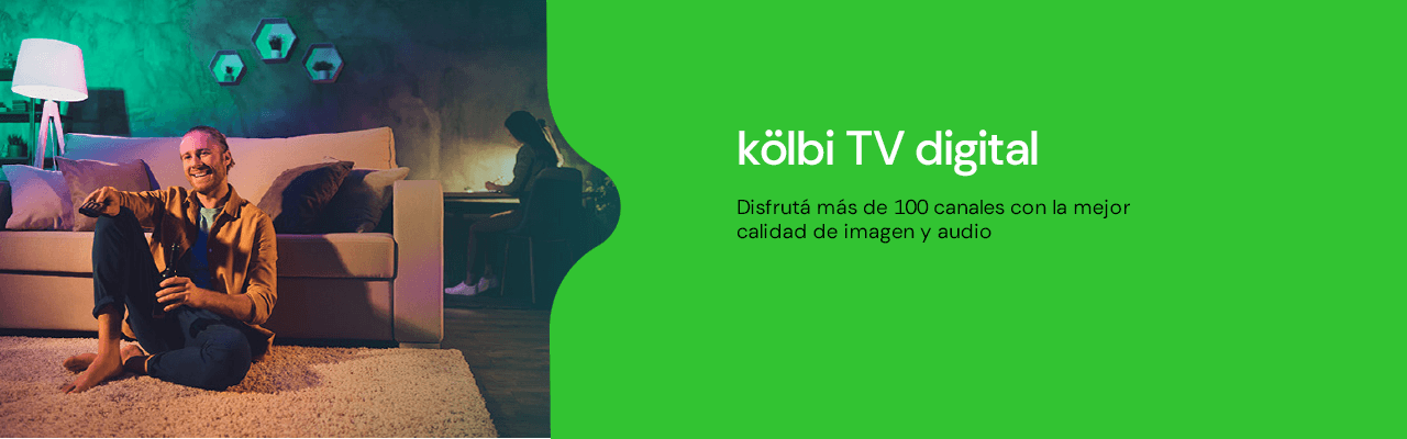 kölbi TV Digital. Disfrutá más de 100 canales con la mejor calidad de imagen y audio