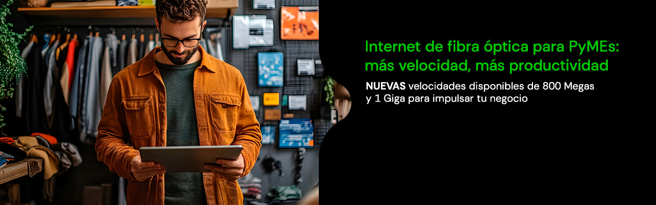 kölbi PyMEs Internet individual, conectamos tu negocio con el Internet más rápido y estable 