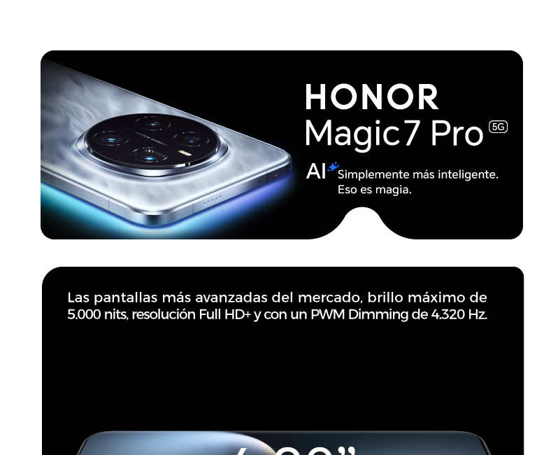HONOR Magic 7 Pro simplemente más inteligente, eso es magia