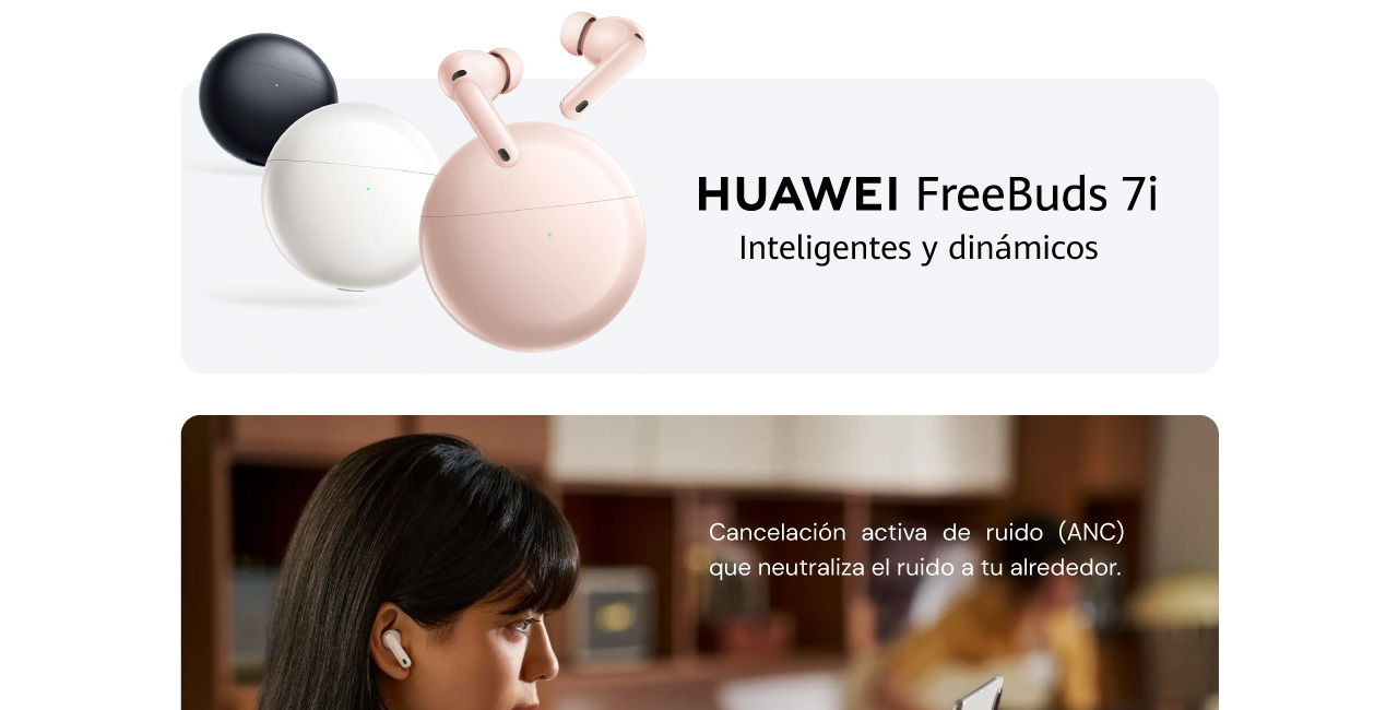HUAWEI FreeBuds 7i Inteligentes y dinámicos