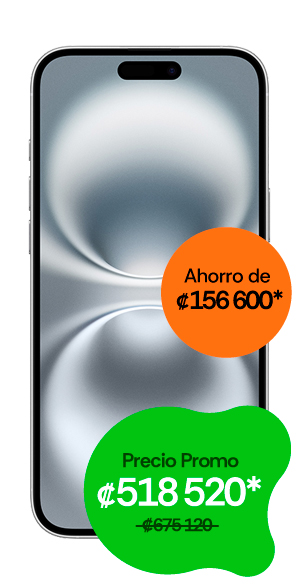 iPhone 16 Plus vista frontal