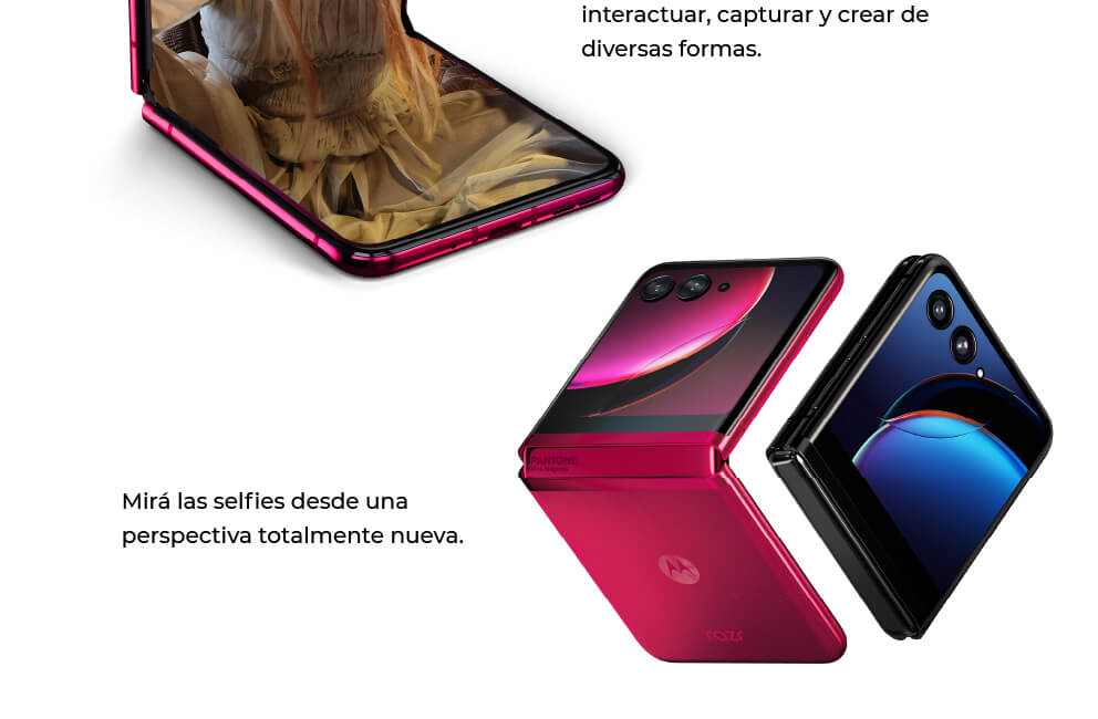 motorola razr 40 ultra pantalla externa más grande, diseño plegable y compacto