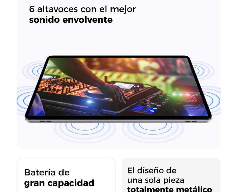 Cuenta con altavoces duales y conectividad 4G LTE, grabación de pantalla y más