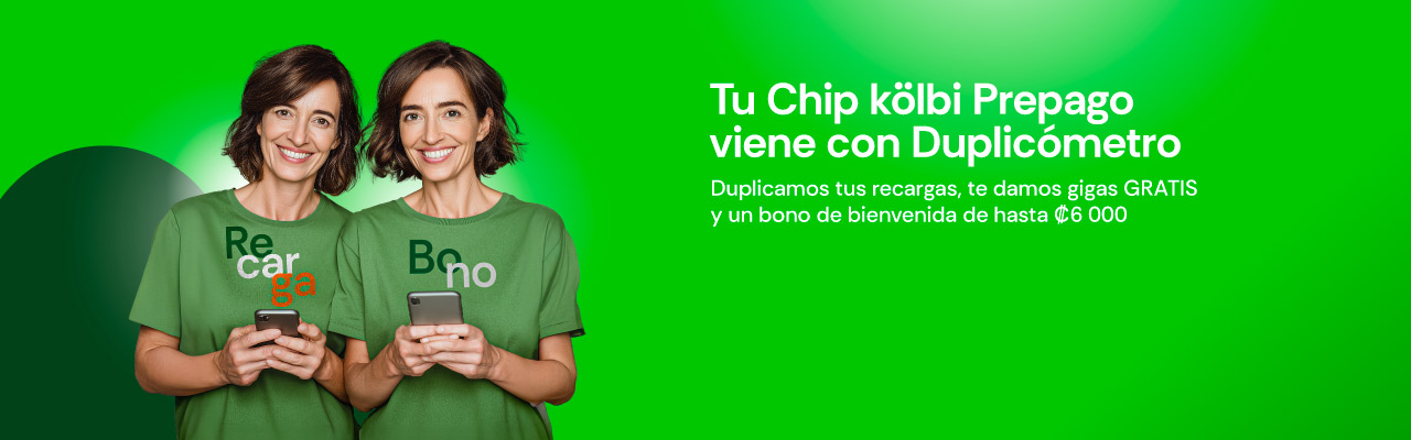 Tu Chip kölbi Prepago viene con Duplicómetro