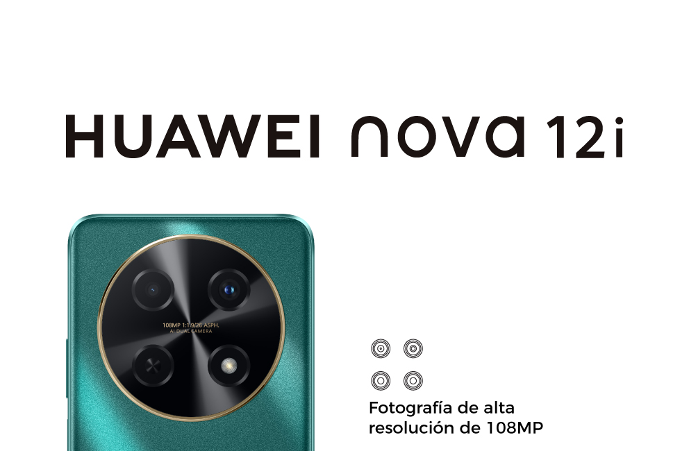Huawei nova 12i para fotos de alta resolución de 108MP