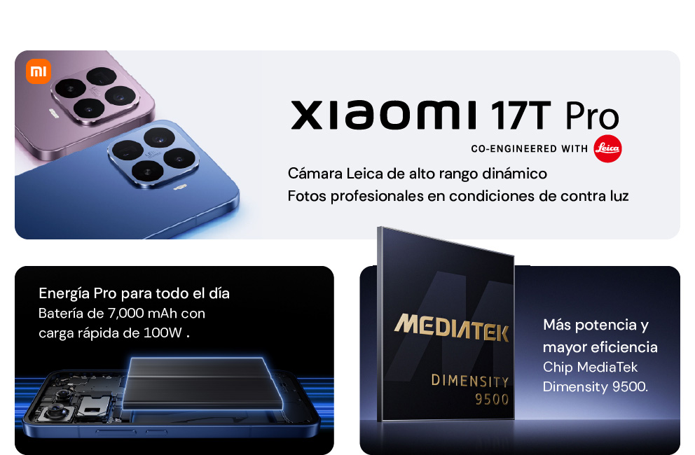 Xiaomi 17T Pro, cámara Leica de alto rango dinámico