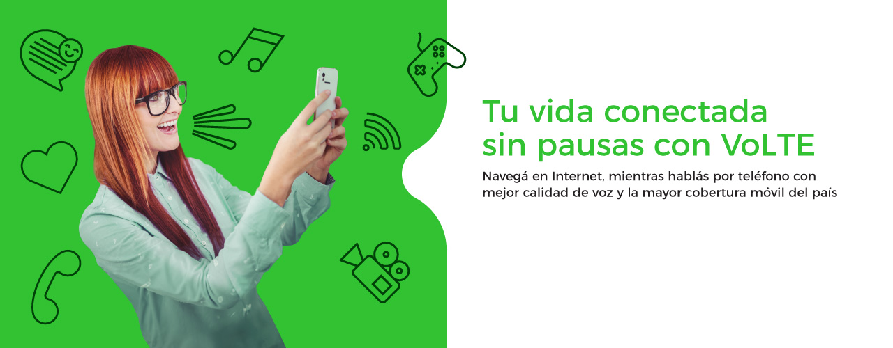 Tu vida conectada sin pausas con voLTE: navegá en internet mientras hablás por teléfono con mejor calidad de voz 