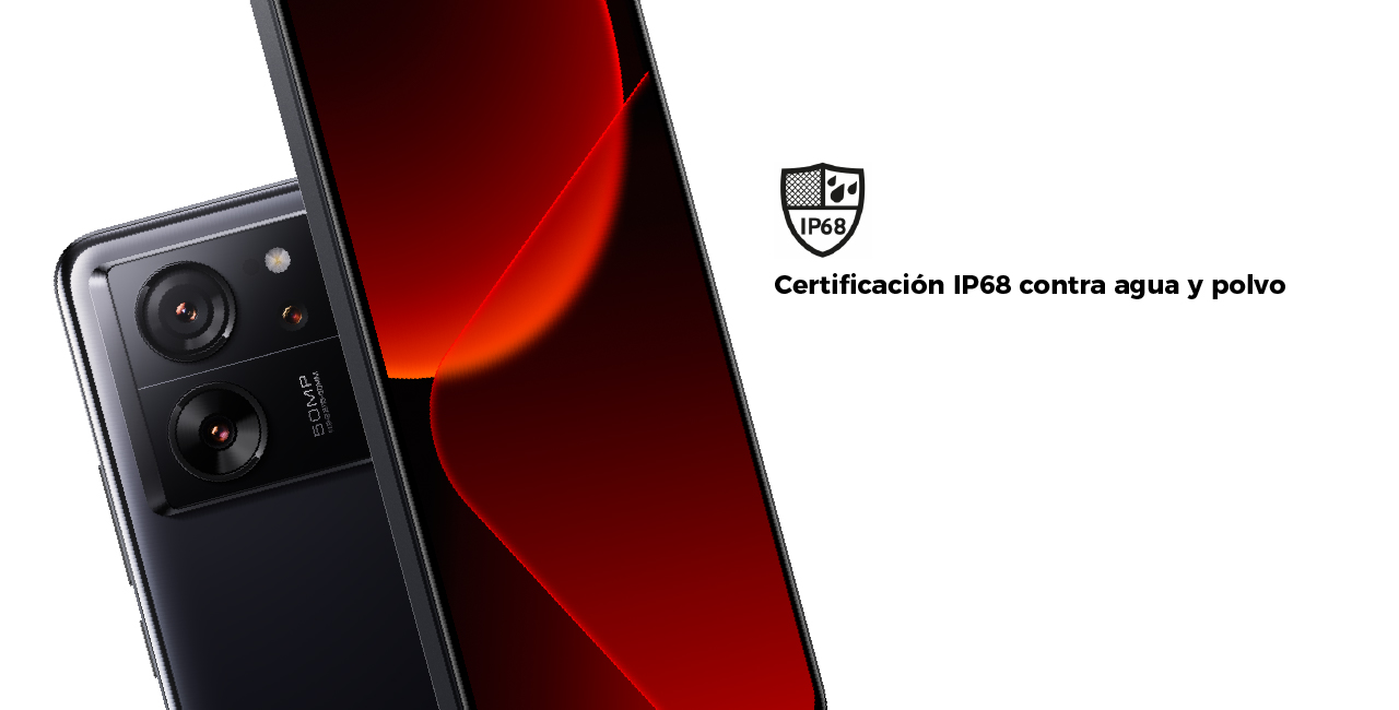 Certificación IP68 contra agua y polvo