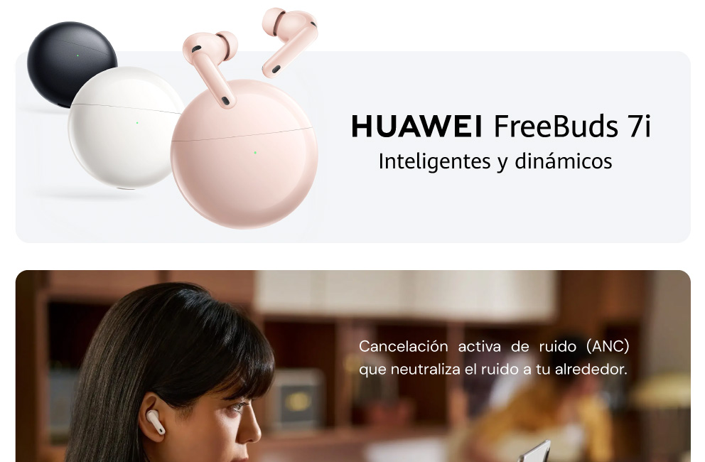 HUAWEI FreeBuds 7i Inteligentes y dinámicos