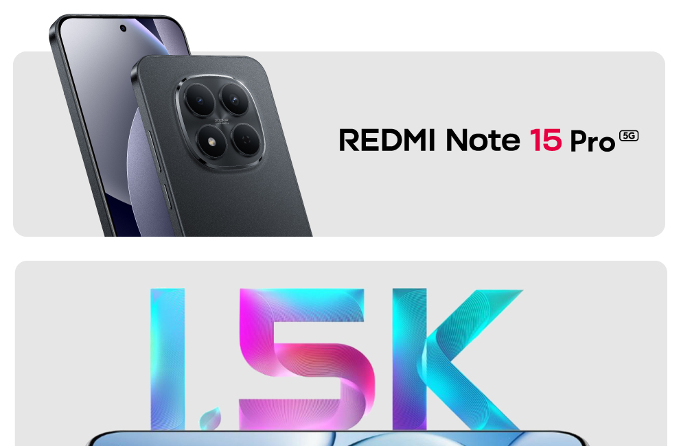 Xiaomi REDMI Note 15 Pro 5G, gran pantalla de 6.83" AMOLED