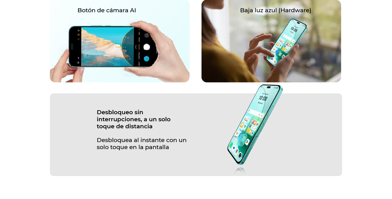 Desbloqueo sin interrupciones, a un solo toque de distancia