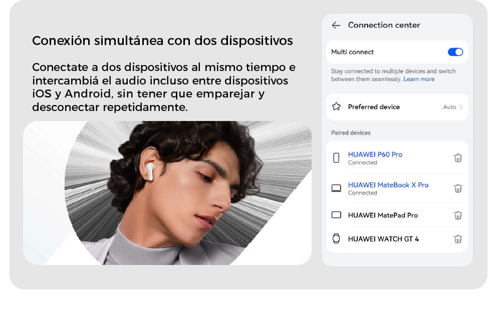 Conexión simultánea con dos dispositivos