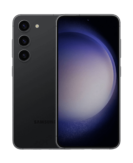 Samsung Galaxy S23 vista frontal y trasera