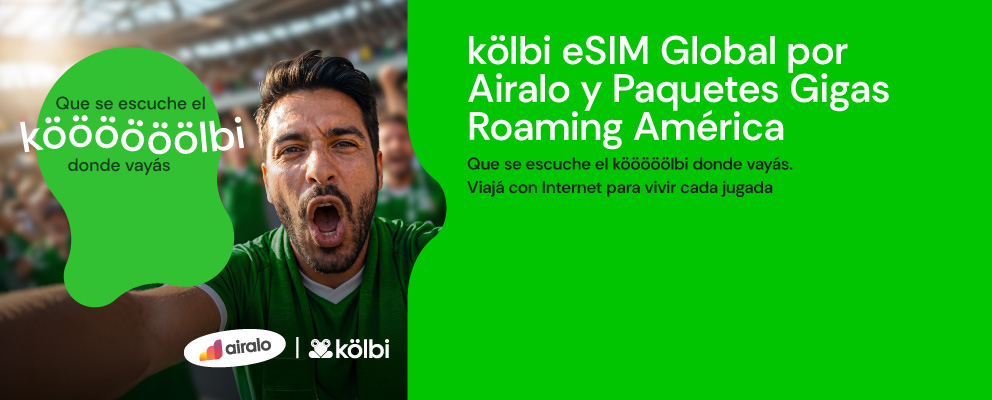 kölbi eSIM Global por Airalo y Paquetes Gigas Roaming América