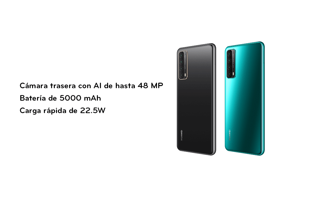 Cámara trasera con AI de hasta 48 MP y batería de 5000 mAh