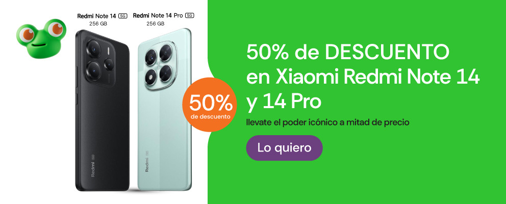50% de descuento en Xiaomi Redmi Note 14 y 14 Pro