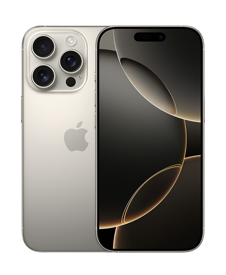 iPhone 16 Pro vista frontal y trasera