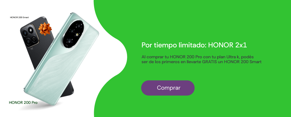 Por tiempo limitado: Honor 2x1