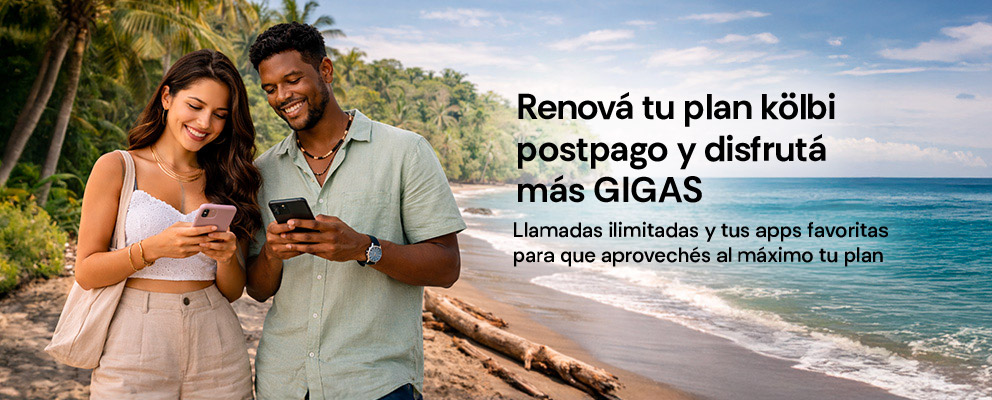 Renová tu plan kölbi postpago y disfrutá más gigas