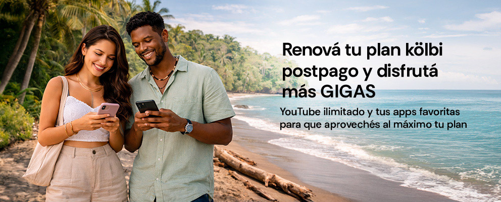 Renová tu plan kölbi postpago y disfrutá más gigas