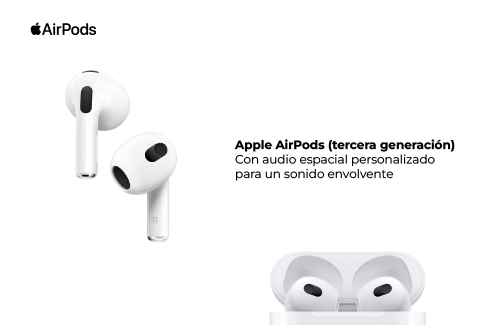 AirPods con audio espacial personalizado para un sonido envolvente