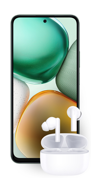 HONOR X7c vista frontal audifonos