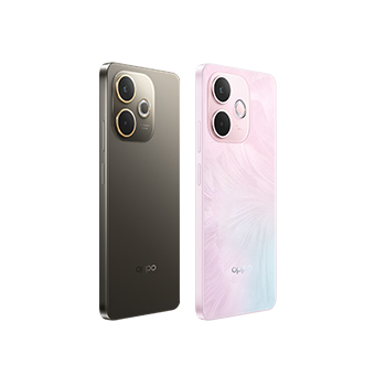 OPPO A5 Pro colores café y rosa