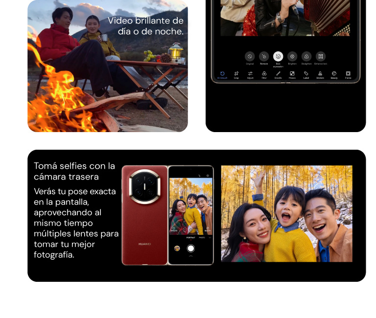 Tomá selfies con la cámara trasera