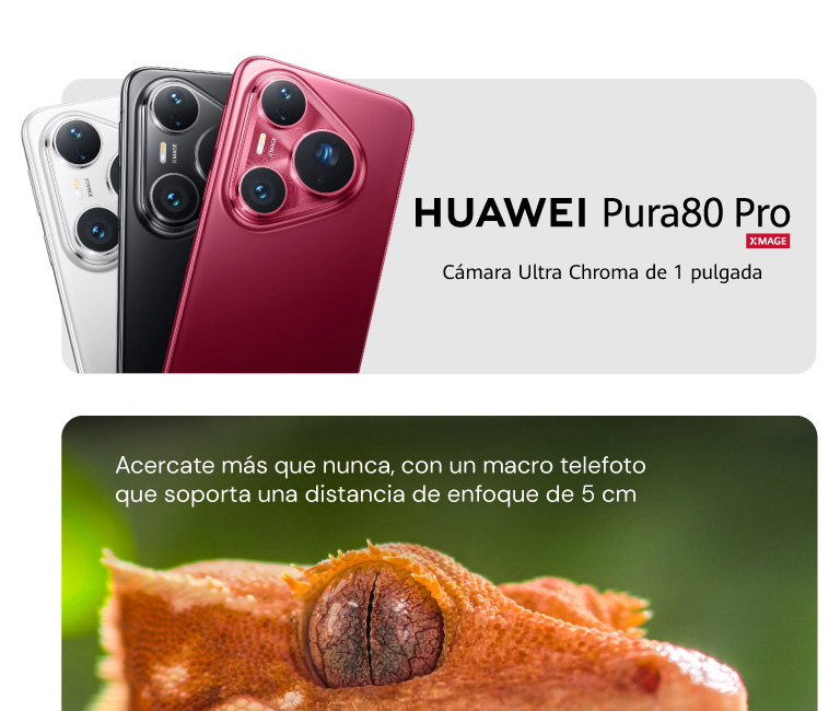 HUAWEI Pura80 Pro, Acercate más que nunca, con un macro telefoto