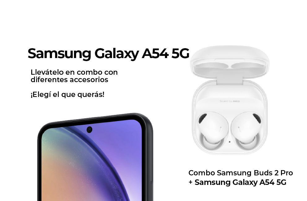 Combo Samsung Buds 2 Pro + Samsung Galaxy A54 5G