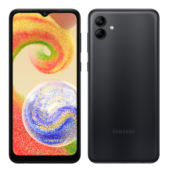 Samsung A04 LTE vista frontal y trasera
