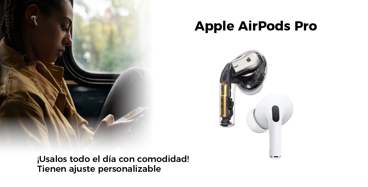 Apple AirPods Pro ¡Usalos todo el día con comodidad!