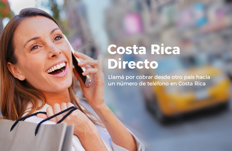 Costa Rica Directo, Llamá por cobrar desde otro país hacia un número de teléfono en Costa Rica