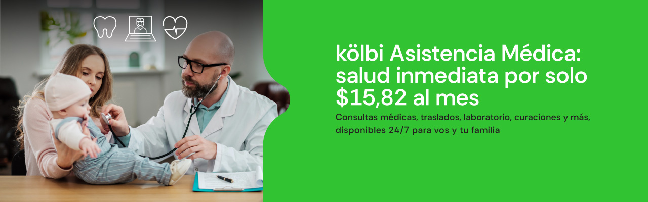 kölbi Asistencia Médica: salud inmediata por solo $15,82 al mes